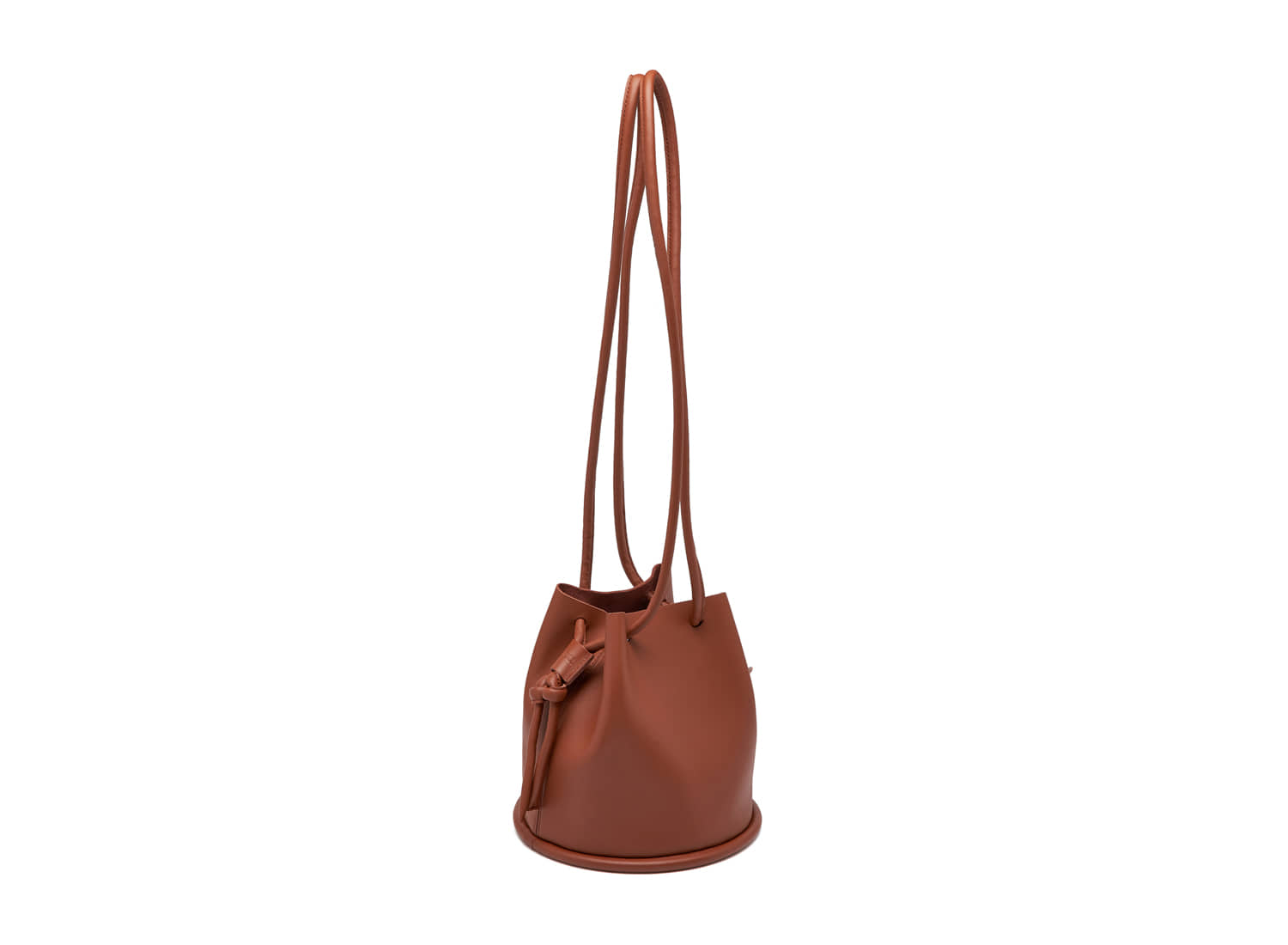 Leather Pipe bag - Brown