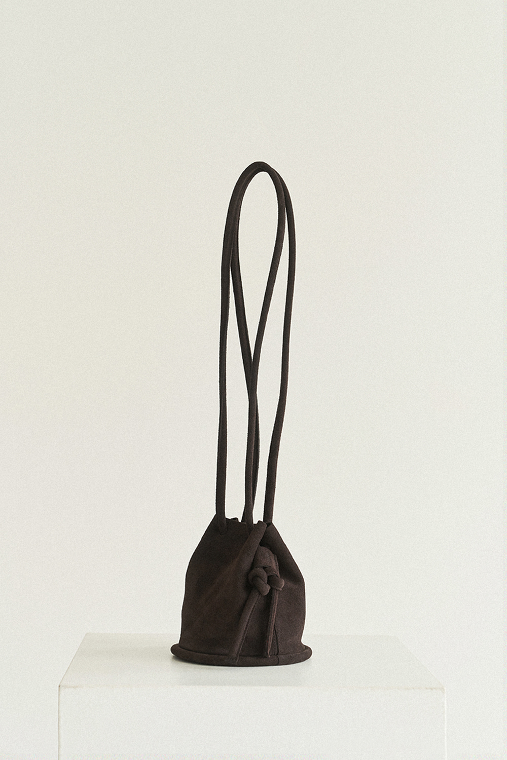 Mini Pipe bag - Suede Dark Brown
