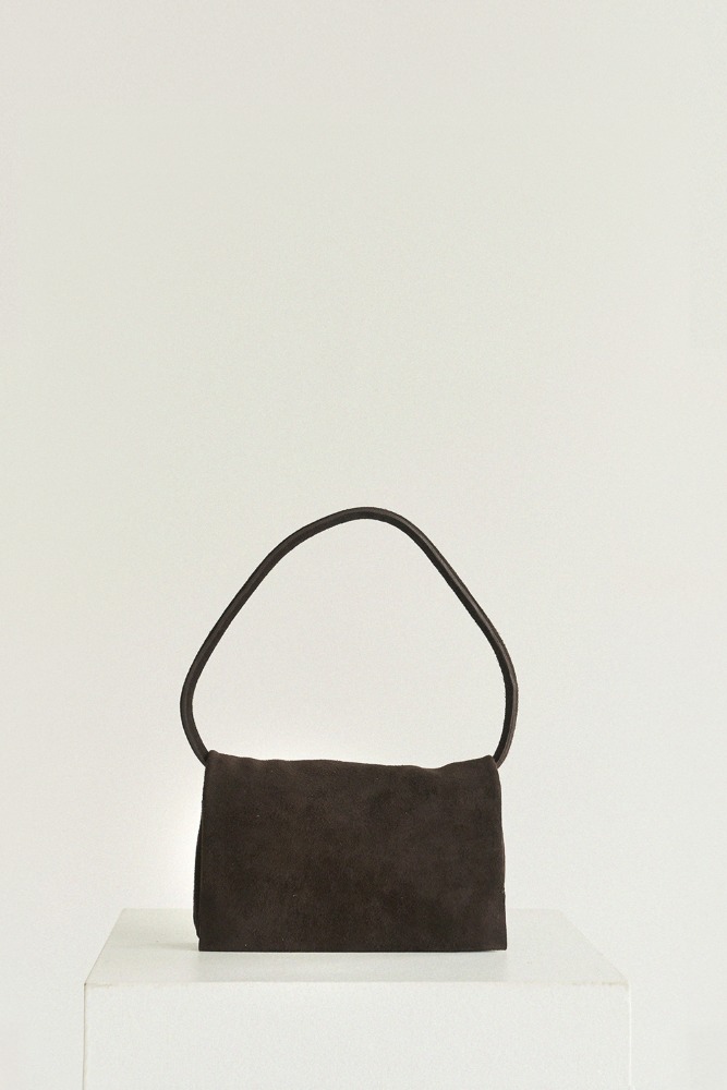 Folded Bag - Suede Dark Brown
